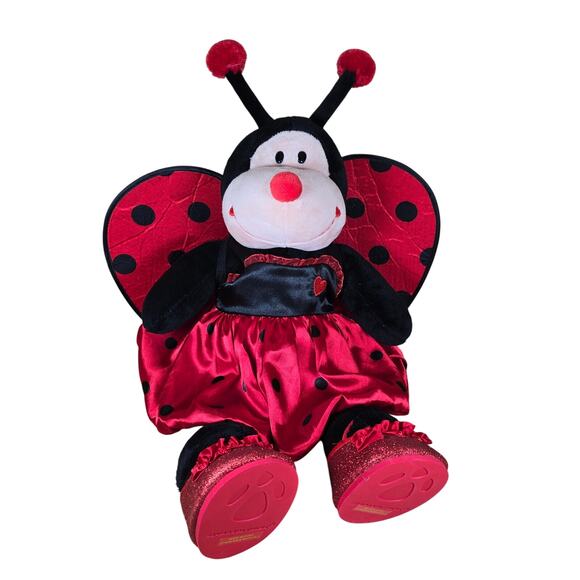 Vintage Build a Bear Ladybug Lady Bug Plush, Pristine with Removable Red Shoes - Picture 1 of 7